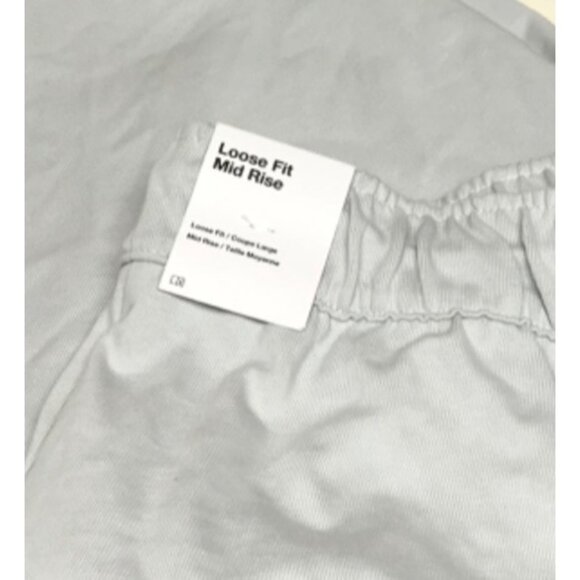 Nike Sportswear Essential Loose Fit Mid Rise Women Size 2X Cotton Jogger White - Picture 5 of 7